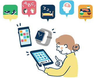 タブレットで脳トレ