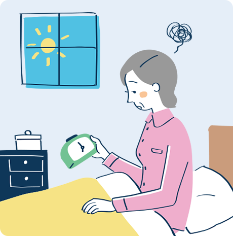 睡眠不足のイメージ