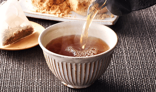 イメージ写真：国産あじかん焙煎ごぼう茶