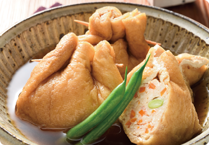 ごぼう茶でほっこり油揚げの袋煮